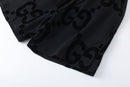 Bermuda Moletom Gucci GG Logo Preto