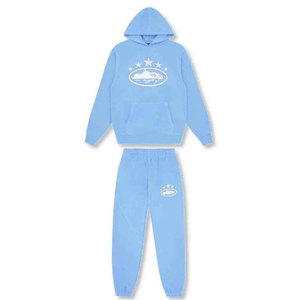 Conjunto Moletom Corteiz 5 Starz Alcatraz Azul