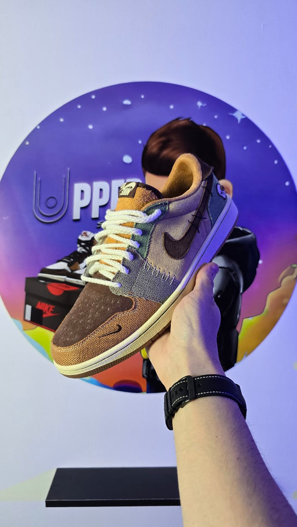 Air Jordan 1 Low Voodoo Flax and Oil Green (PRONTA ENTREGA)