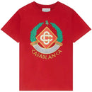 Camiseta Casablanca Casa Crest Vermelha