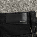 Calça Amiri Jeans Staggered Logo Preta