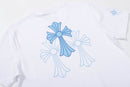 Camiseta Chrome Hearts Triple Cross Logo Branca