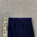 Conjunto Casablanca Veludo Logo Azul