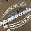 Camiseta Broken Planet Space Trails Mocha Brown