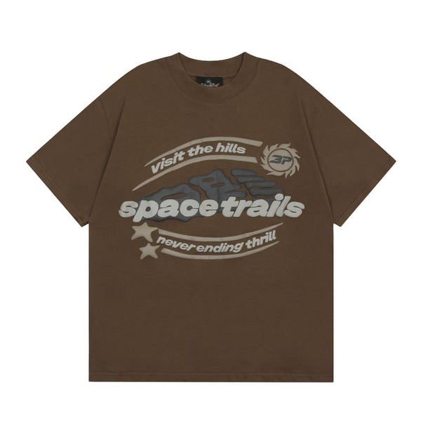 Camiseta Broken Planet Space Trails Mocha Brown