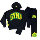 Conjunto Syna World College Logo Preto/Amarelo
