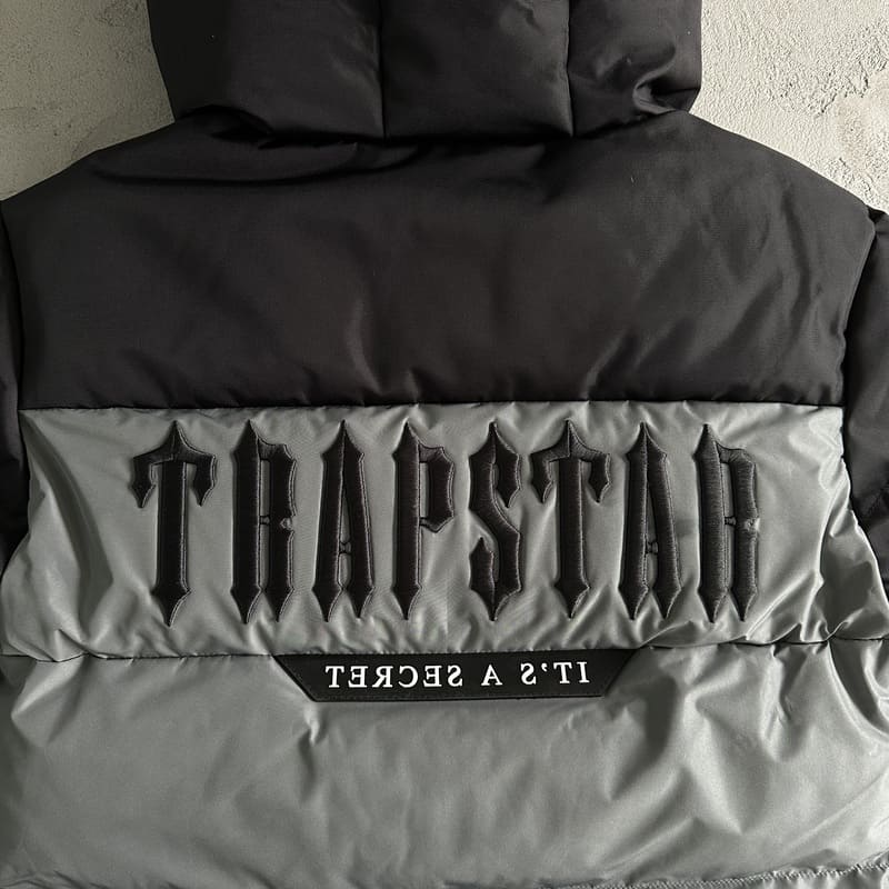 Jaqueta Trapstar Decoded Puffer Black/Grey