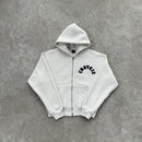 Conjunto Moletom Corteiz Arch Cinza