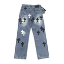 Calça Chrome Hearts Jeans Cross