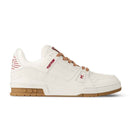 Louis Vuitton LV Trainer White Red
