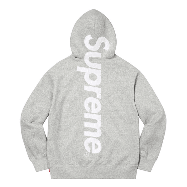 Moletom Supreme Satin Appliqué Cinza