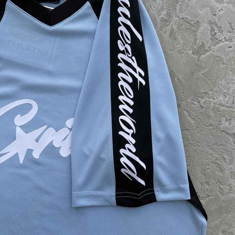 Camiseta Corteiz Alcatraz Football Azul