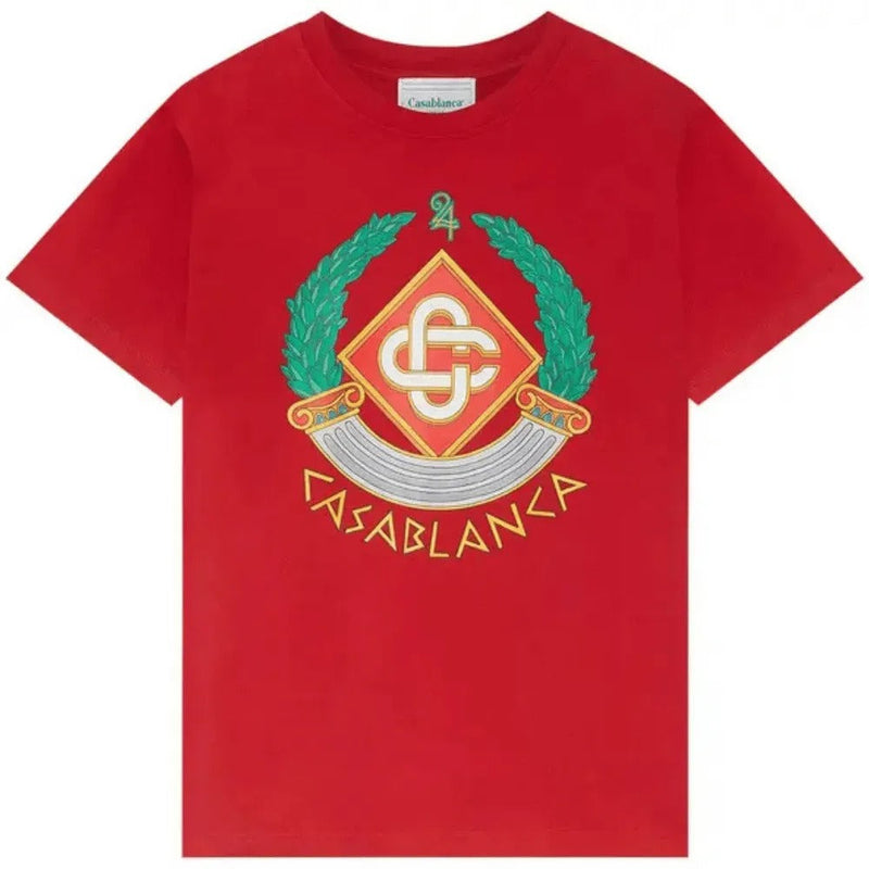 Camiseta Casablanca Casa Crest Vermelha
