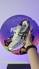 Asics Gel 1130 Escaravelho Creme Branco Prata Preto (PRONTA ENTREGA)