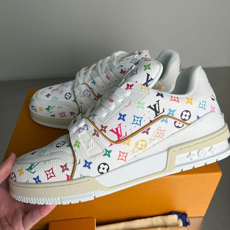 Louis Vuitton LV Trainer x Takashi  Murakami White