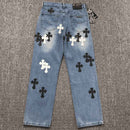 Calça Chrome Hearts Jeans Cross