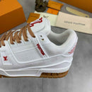 Louis Vuitton LV Trainer White Red