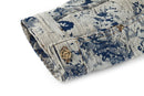 Jaqueta Louis Vuitton Distressed Floral Denim