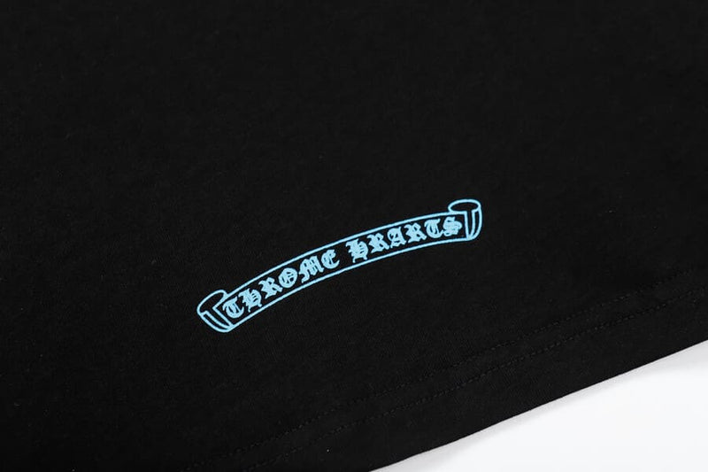 Camiseta Chrome Hearts Triple Cross Logo Preta