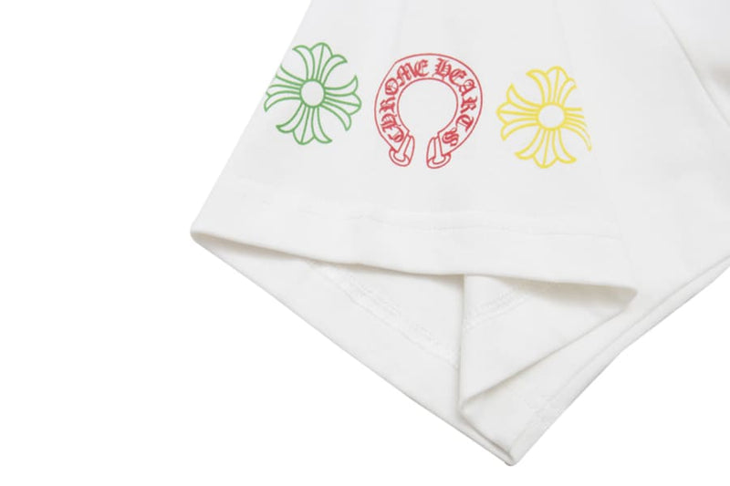 Camiseta Chrome Hearts Cross Colour Branca