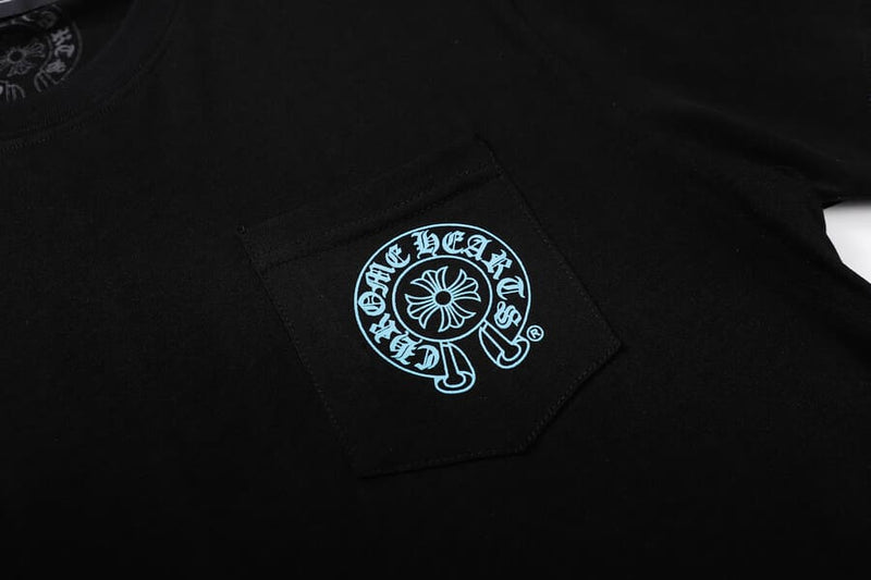 Camiseta Chrome Hearts Triple Cross Logo Preta
