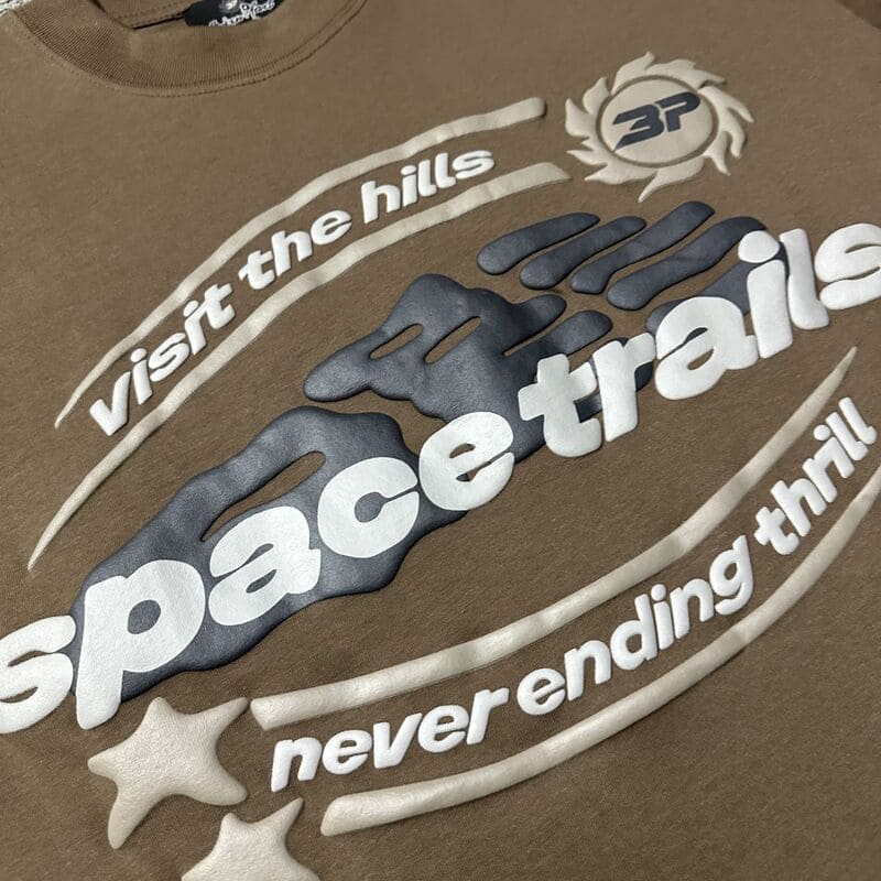 Camiseta Broken Planet Space Trails Mocha Brown
