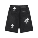 Bermuda Chrome Hearts Cross White Jeans