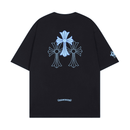 Camiseta Chrome Hearts Triple Cross Logo Preta