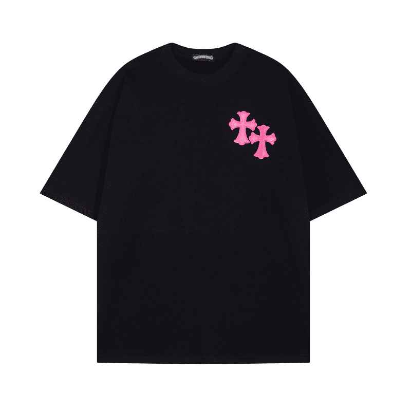 Camiseta Chrome Hearts Pink Cross