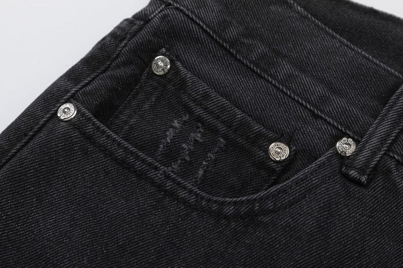 Bermuda Chrome Hearts Cross White Jeans