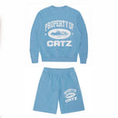 Conjunto Corteiz Shorts Azul