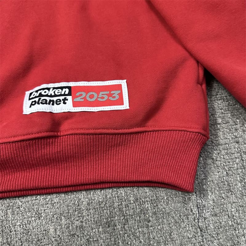 Moletom Broken Planet Brighter Days Are Ahead Ruby Red