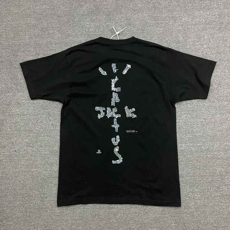 Camiseta Cactus Jack Travis Scott x Playstation Black
