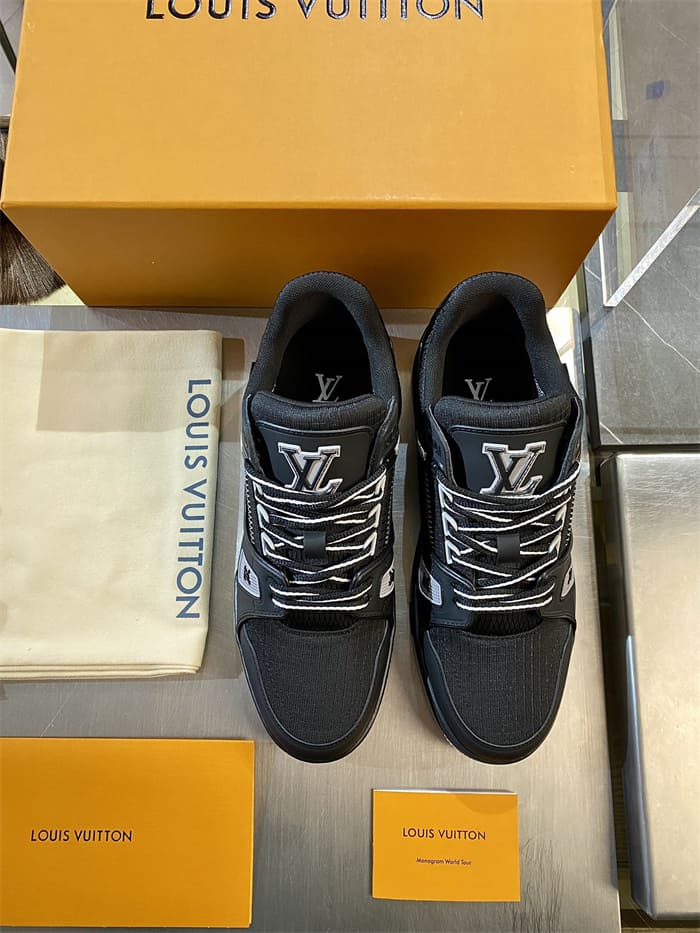 Louis Vuitton LV Trainer Black Grey