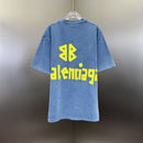Camiseta Balenciaga Tape Type Azul