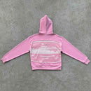 Jaqueta Corteiz Hybrid Knit Alcatraz Rosa