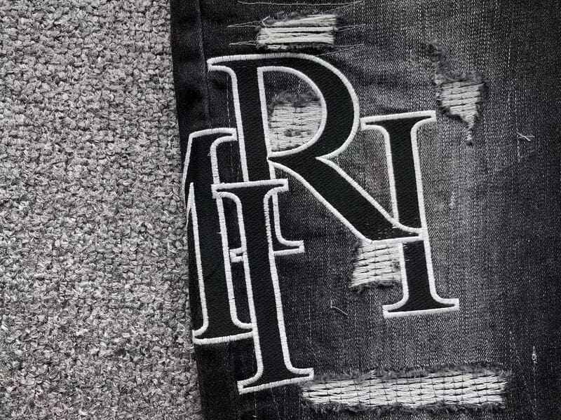 Calça Amiri Black Patch Jeans