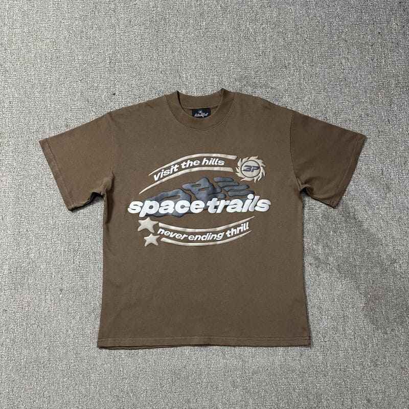 Camiseta Broken Planet Space Trails Mocha Brown