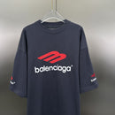 Camiseta Balenciaga Logo Embroidered Preta