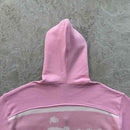 Jaqueta Corteiz Hybrid Knit Alcatraz Rosa